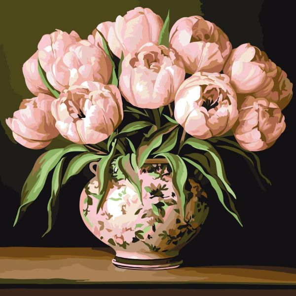 Картина за номерами 30*30см "Тюльпани"