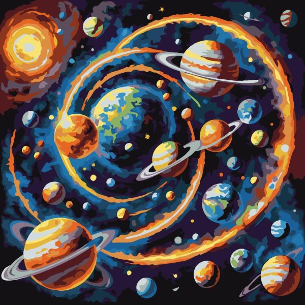 Картина за номерами 30*30см "Космос"