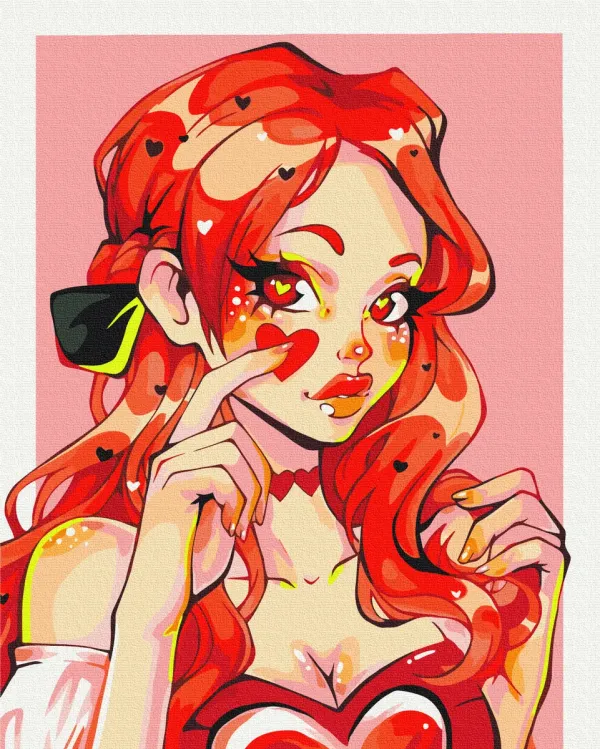 Картина за номерами "Валентинка @ nila_art_art" BS53901 40×50 см