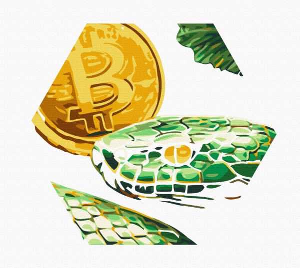 Картина по номерам "Шестиугольная змея 3"