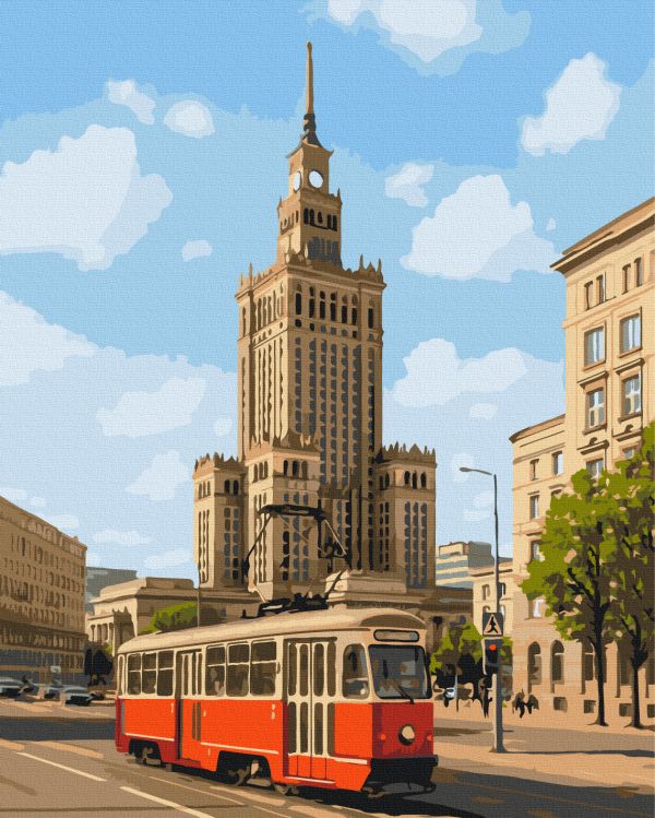 Картина по номерам "Варшава днём"