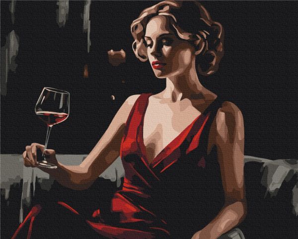 Премиуи картина по номерам "Красный акцент"