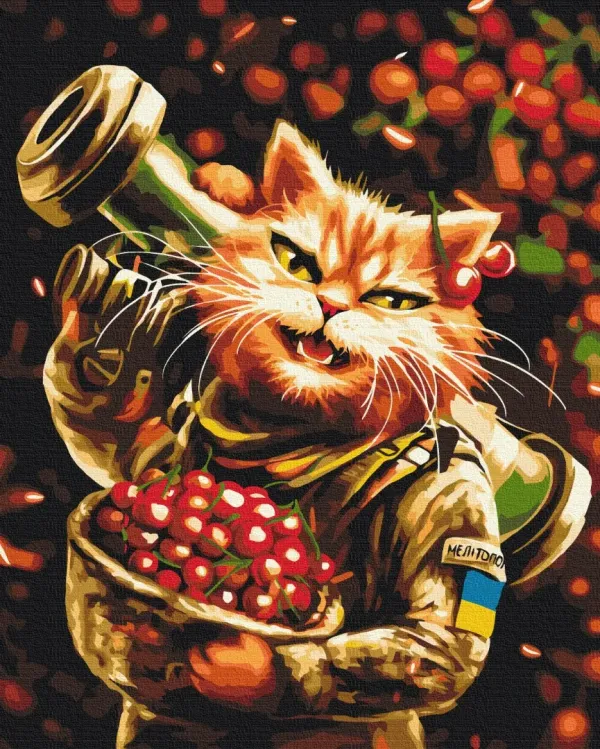 Картина за номерами "Котик Мелітополь ©Маріанна Пащук" BS53699L 48×60 см