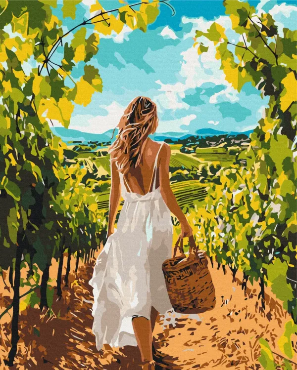 Картина за номерами "Виноградна алея" BS54313 40×50 см