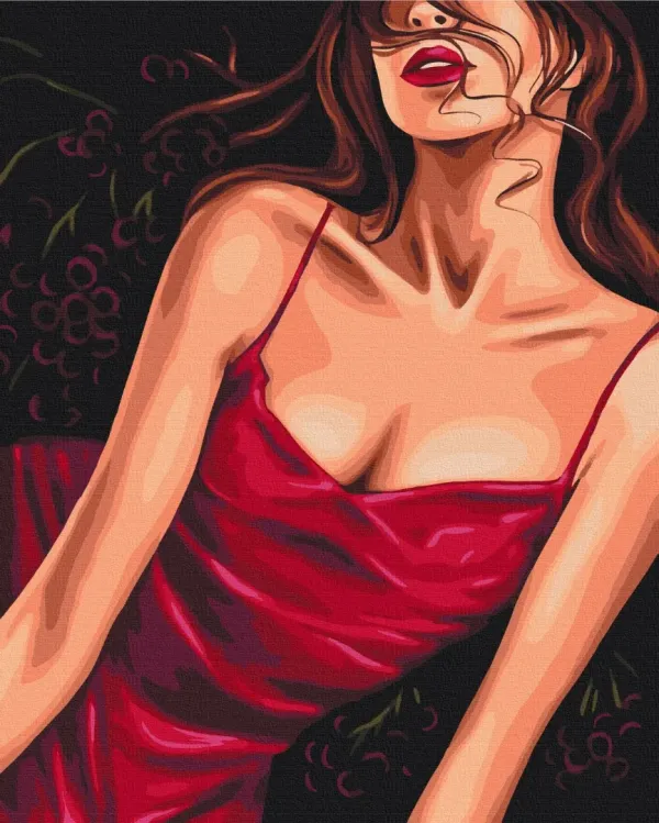 Картина за номерами "Спокусливий червоний © Alla Berezovska" BS53573 40×50 см