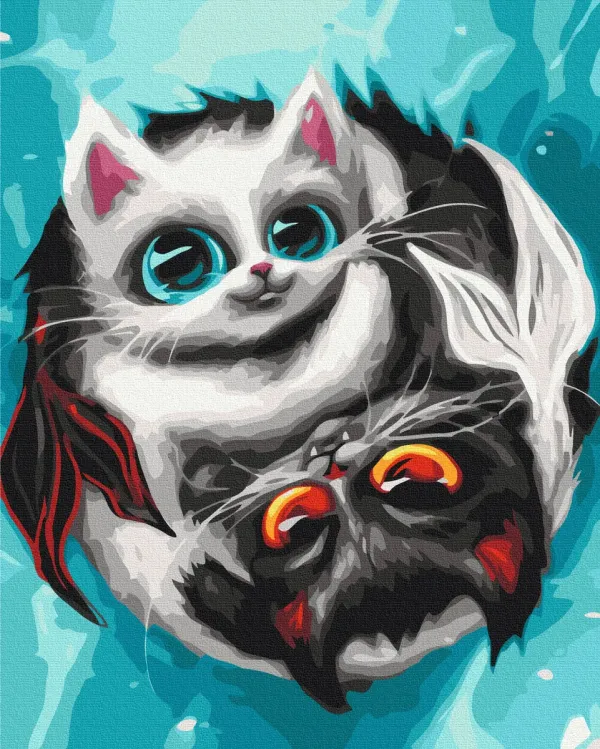 Картина за номерами "Котики Риби © Маріанна Пащук" BS53971 40×50 см