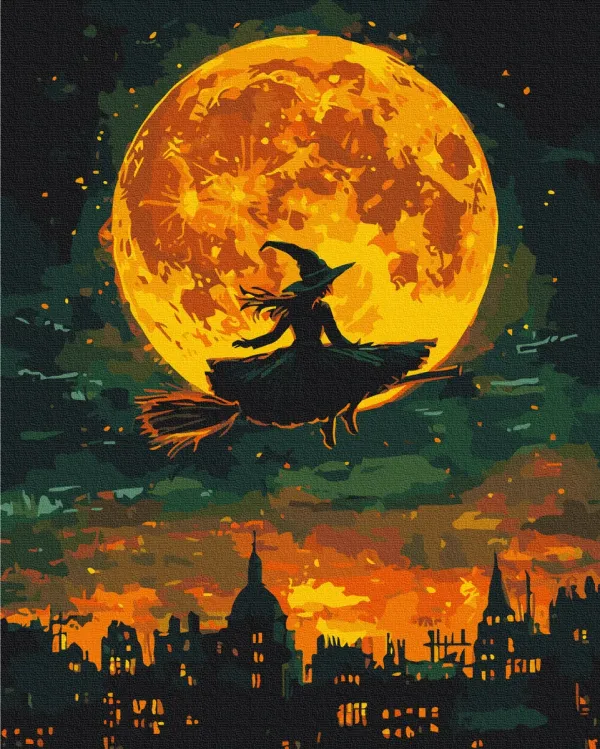 Картина за номерами "Політ відьми" BS54185 40×50 см