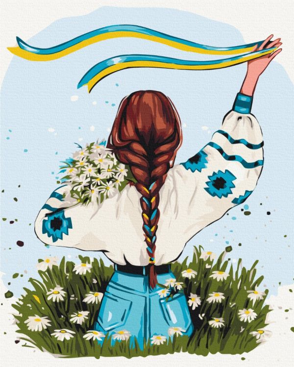 Картина по номерам "Украина в цветах ©Alla Berezovska"