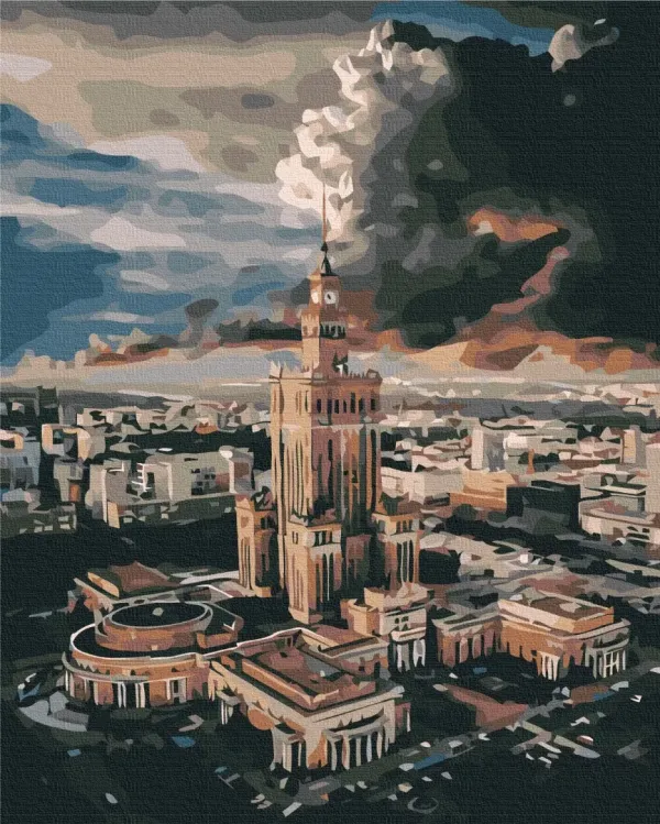 Картина за номерами "Центр Варшави" BS43560 40×50 см