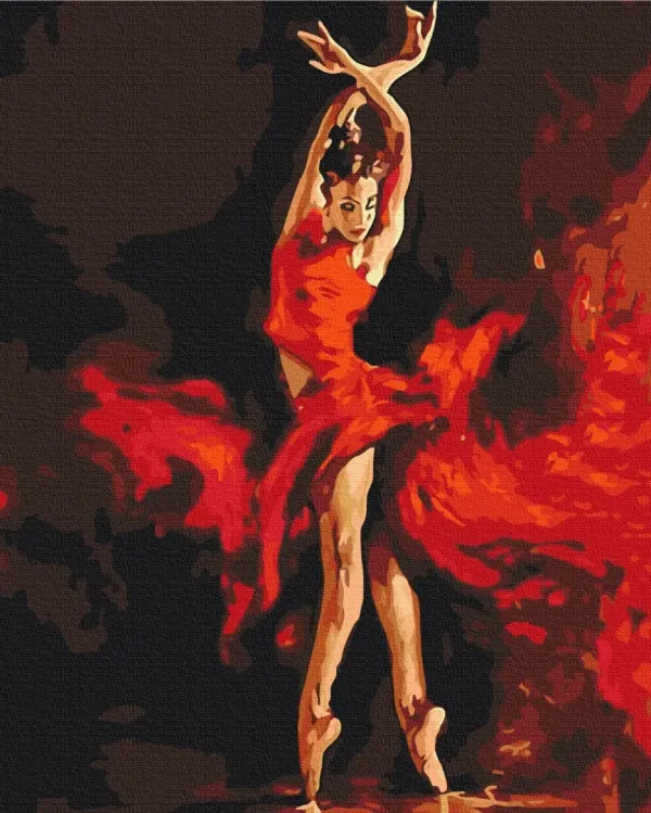 Картина за номерами "У танці" BS286L 48×60 см