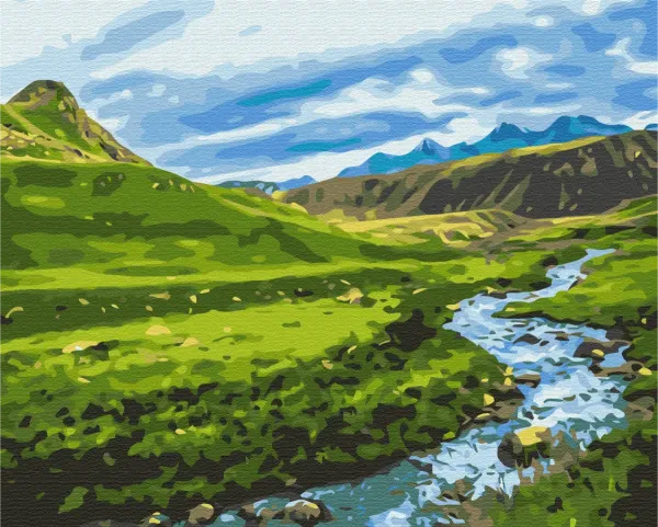 Картина за номерами "Альпійський луг" BS30094 40×50 см