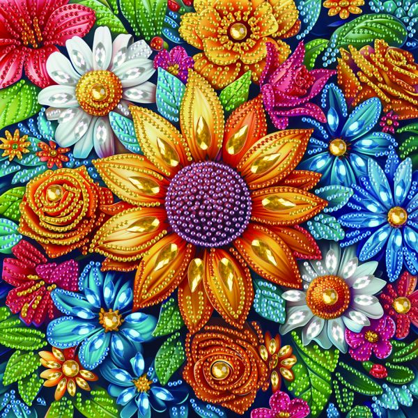 Алмазная мозаика "Цветы"