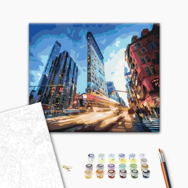 Картина за номерами "Міське життя" BS25312L 48×60 см