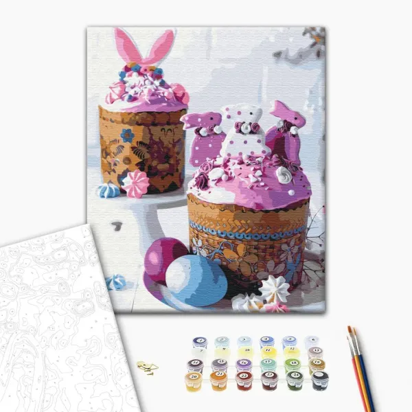 Картина за номерами "Великодні пасочки" BS51826L 48×60 см