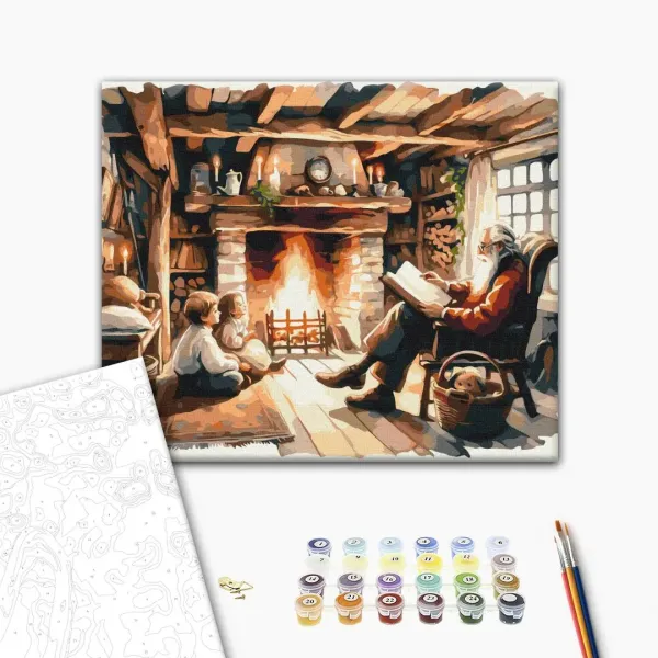 Картина за номерами "Новорічна казка" BS53837L 48×60 см