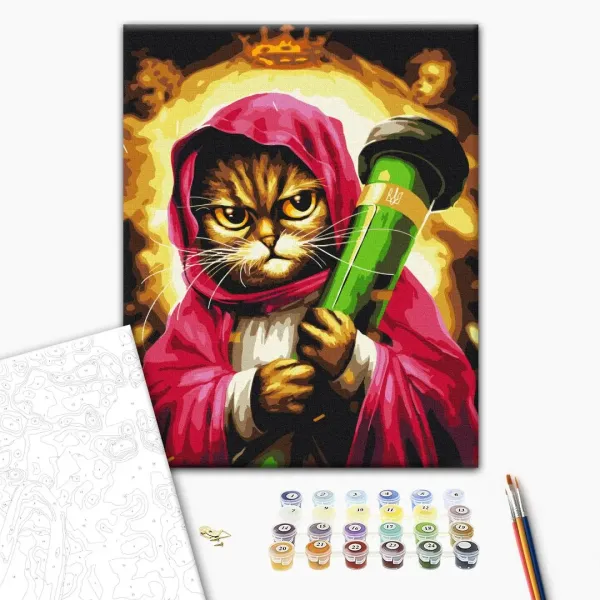 Картина за номерами "Санта Котія ©Маріанна Пащук" BS54141 40×50 см