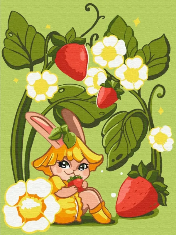 Картина за номерами "Лісова суничка © Olena Lazarenko" KBS0142 30×40 см