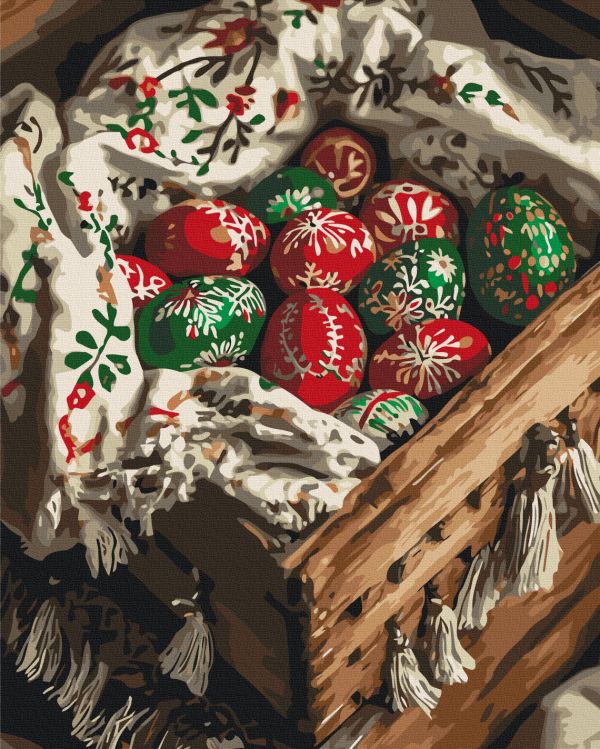 Картина по номерам "Праздничные писанки"