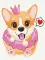 Картина за номерами "Принцеса коргі" KBS7102 30×40 см