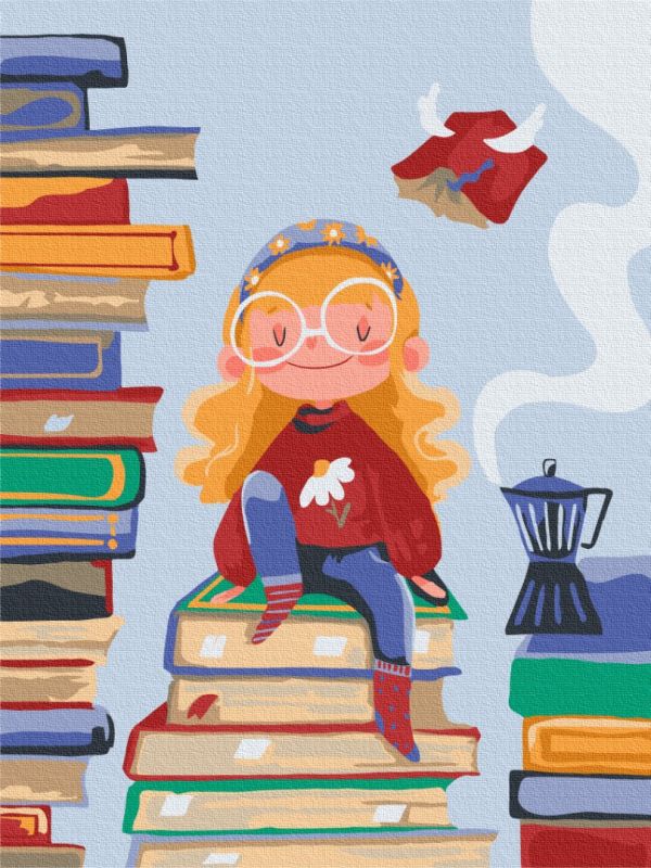 Картина по номерам "Книжкова фея ©Yana Kozak"