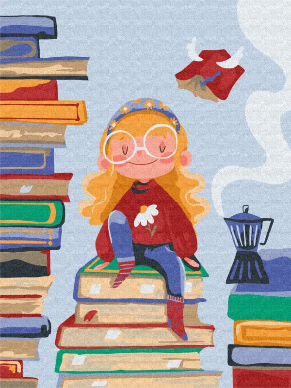 Картина за номерами "Книжкова фея ©Yana Kozak" KBS0122 30×40 см