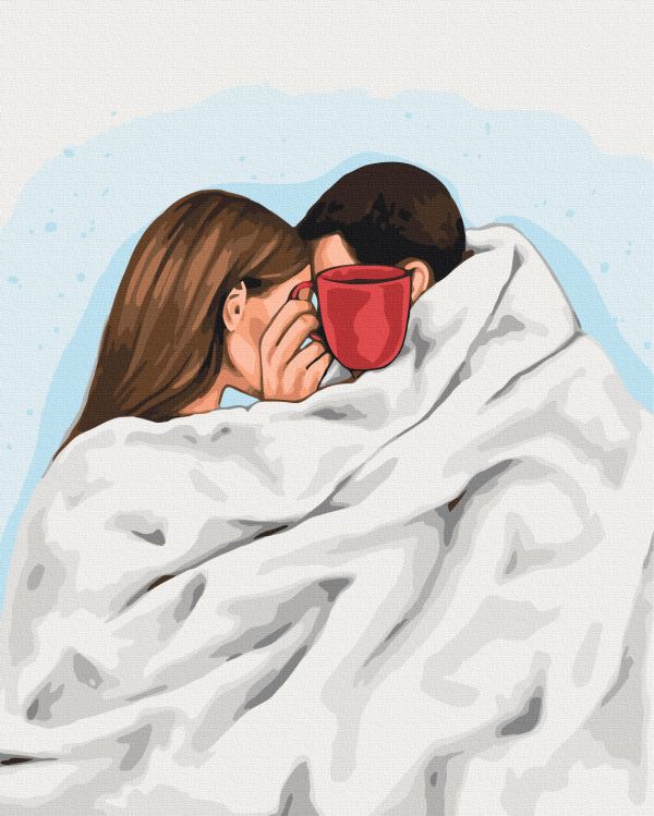Картина по номерам "Кофе на двоих © Alla Berezovska"