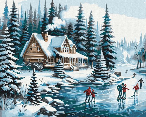 Премиуи картина по номерам "Зимові канікули"