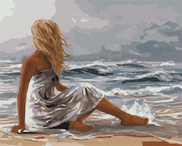 Картина по номерам "Прикосновение моря"