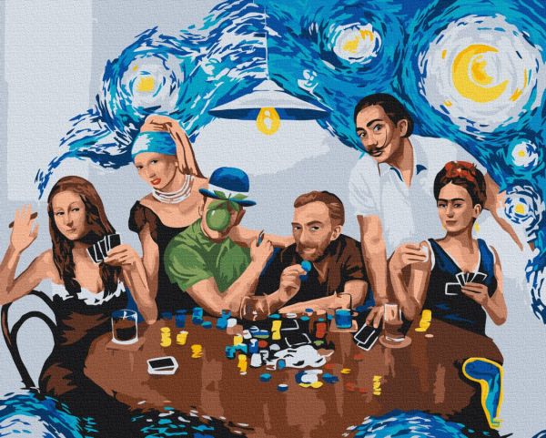 Премиуи картина по номерам "Друзья-шедевры © Viktoriya Kovalenko"