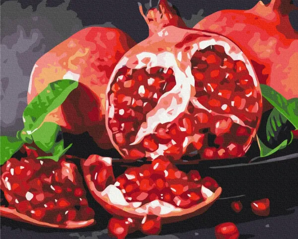 Картина за номерами "Смачний гранат" BS32215 40×50 см
