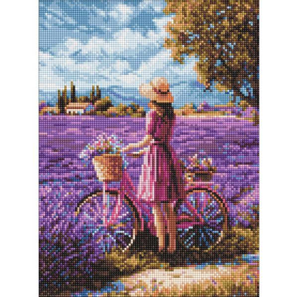 Алмазная мозаика "Поле с лавандой" ©art_selena_ua AMO20298, 30х40 см