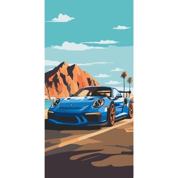 Картина по номерам "Sports car" 12503-AC 40x80 см