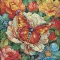 Діамантова мозаїка "Кольоровий метелик" BH003 25X25