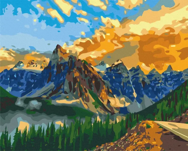 Картина за номерами "Гірський пейзаж" BS27152 40×50 см