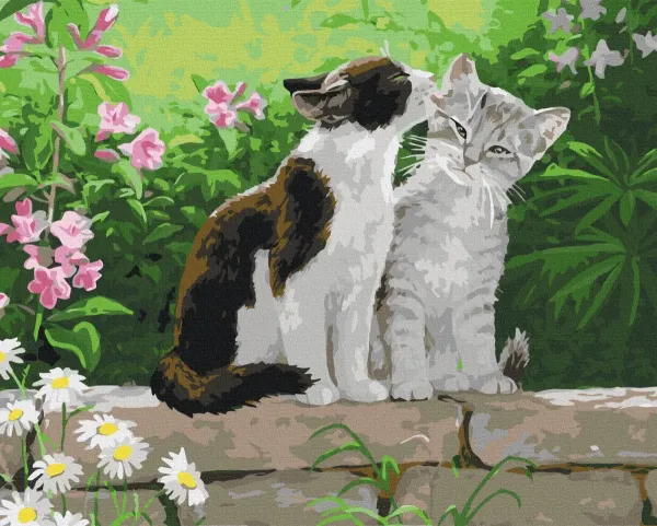 Картина за номерами "Пара кошенят" BS3251 40×50 см