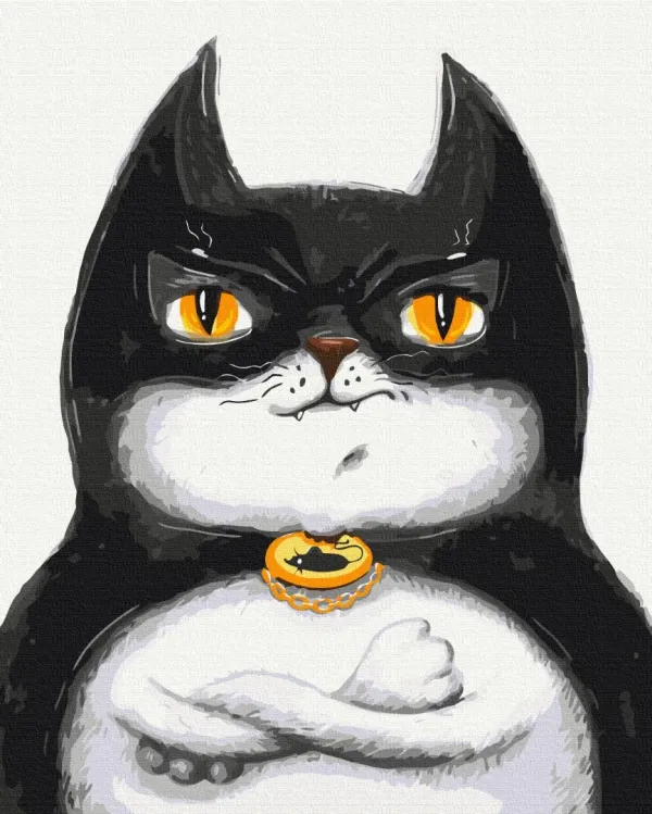 Картина за номерами "Котик Бетмен ©Маріанна Пащук" BS53116 40×50 см