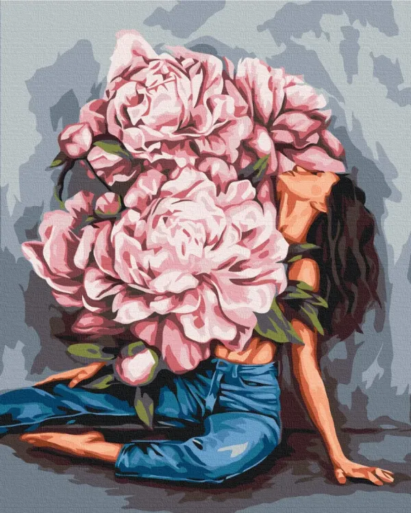 Картина за номерами "Вир піонів © Mykhailyshyna Daria" BS53219L 48×60 см