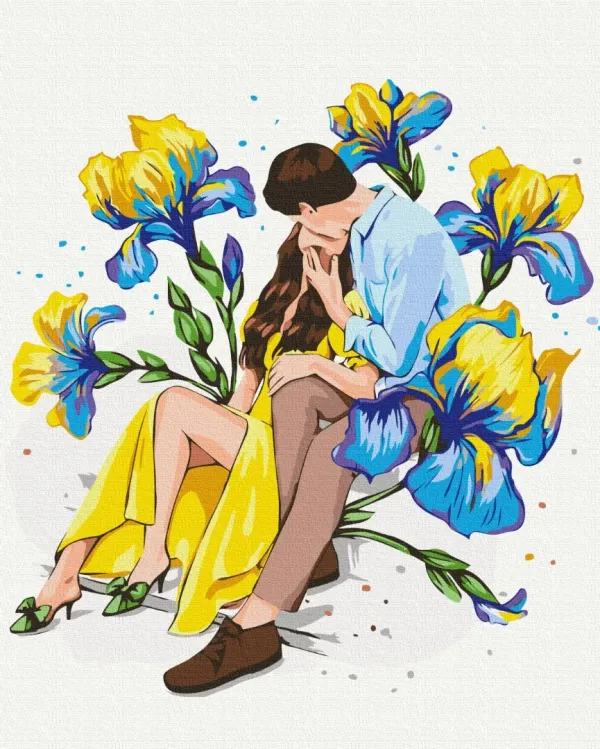 Картина за номерами "Квітуче кохання ©Alla Berezovska" BS53731 40×50 см