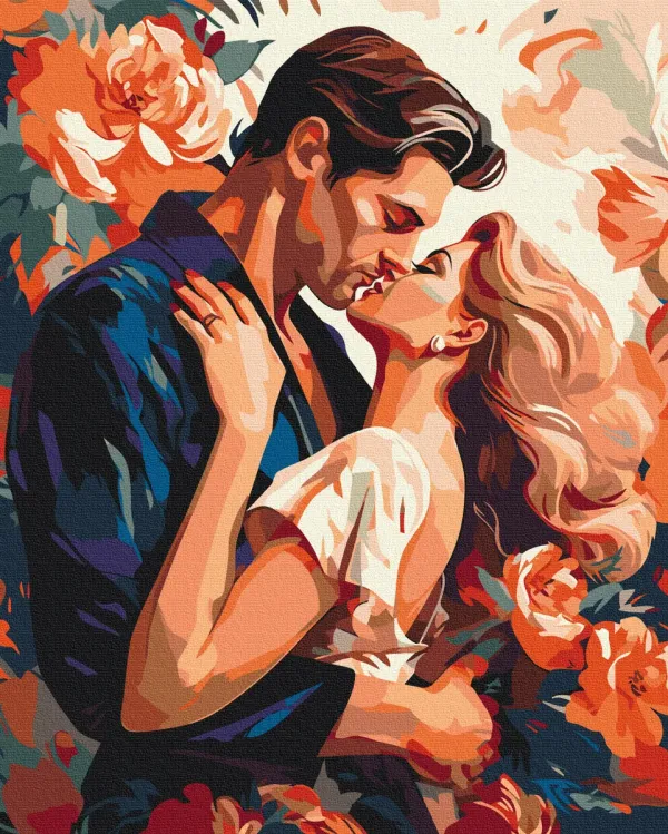 Картина за номерами "Момент закоханих" BS53881L 48×60 см
