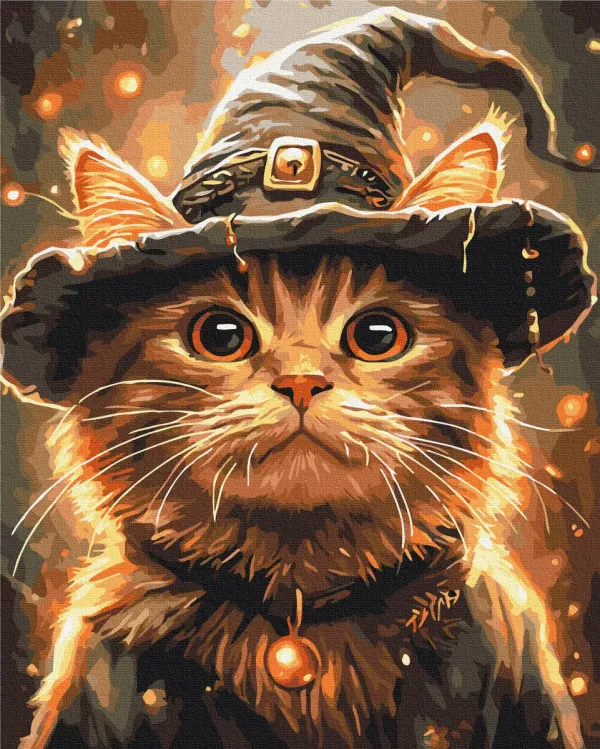 Картина за номерами "Котик маг" BS54184 40×50 см