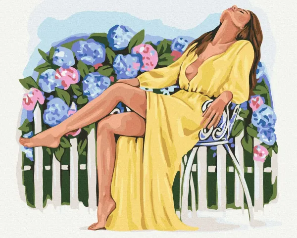 Картина за номерами "Квітучий спокій ©Alla Berezovska" BS54282 40×50 см