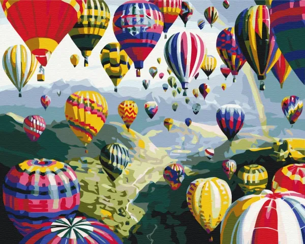 Картина за номерами "Різнокольорові кулі" BS6524 40×50 см