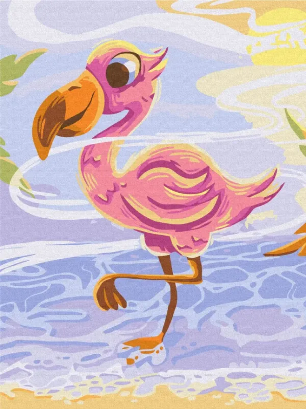 Картина за номерами "Миле фламінго © Didevych Kateryna" KBS0143 30×40 см