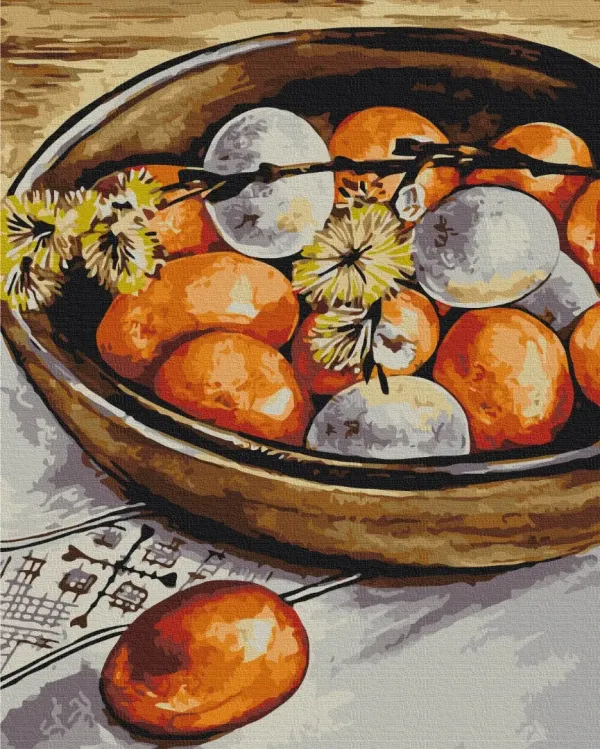 Картина за номерами "Крашанки і верба © Каріна Зіміна" PBS53950 40×50 см