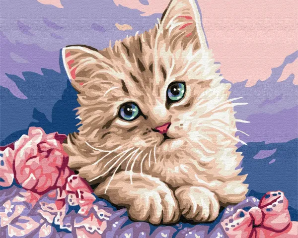 Картина за номерами "Синьооке кошеня" PBS29696 40×50 см