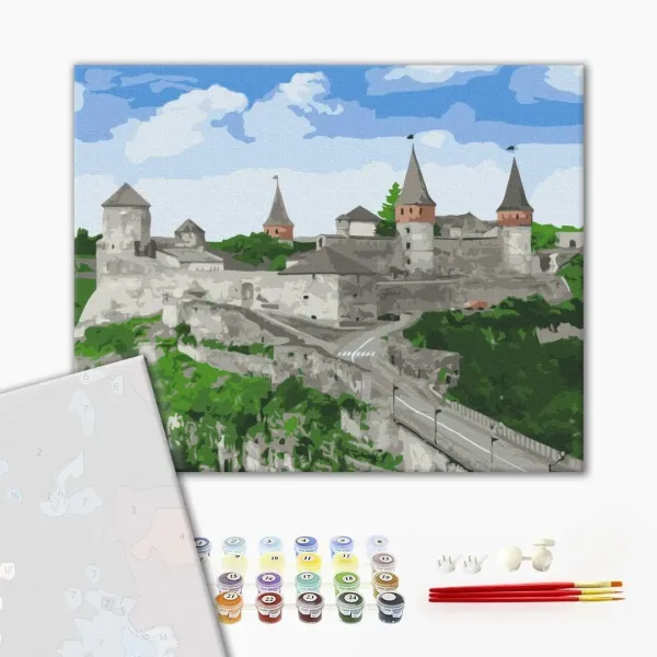Картина за номерами "Кам'янець-Подільська фортеця" PBS51592 40×50 см