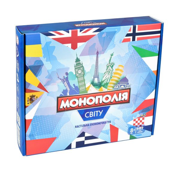 Настольная игра Strateg Мировая монополия на украинском языке (7007)