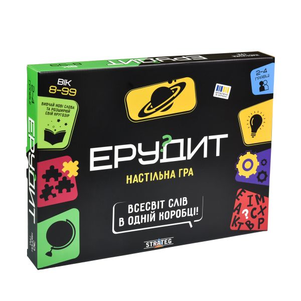 Настольная игра Strateg Эрудит на украинском языке (30451)