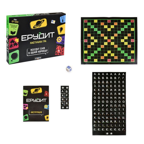 Настольная игра Strateg Эрудит на украинском языке (30451)