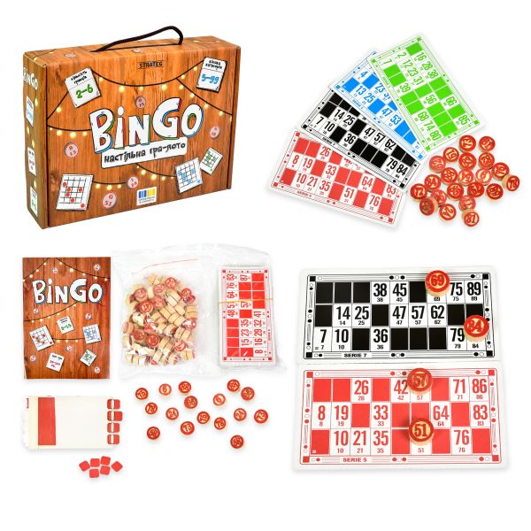 Настольная игра Strateg Лото BinGo на украинском языке (30757)